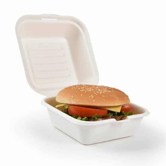 Bio bagasse burger box