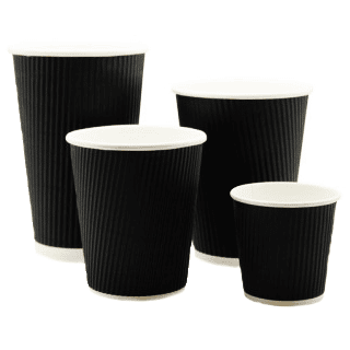Black ripple cups
