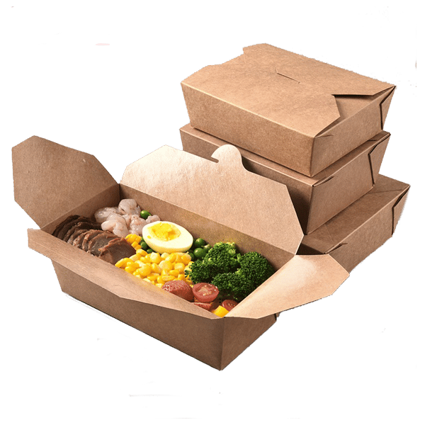 Kraft deli takeaway boxes eco-friendly Biowarehouse