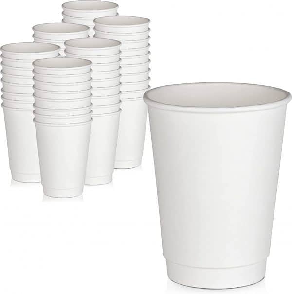 Double wall white cups
