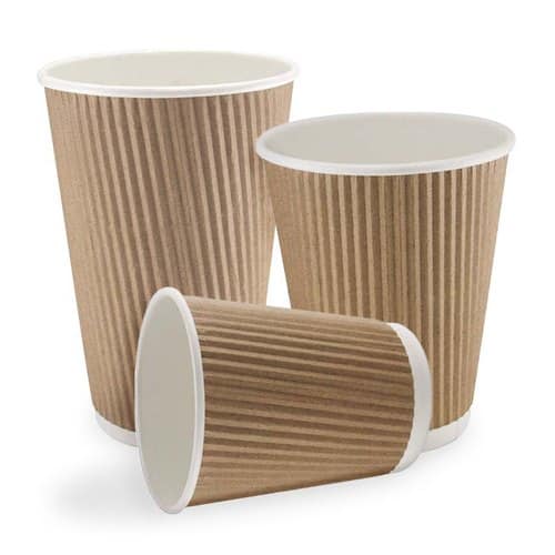 Kraft ripple cup Bowarehouse