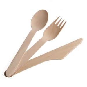 Wooden cutlery, eco-friendly, plastic free Biowarehouse